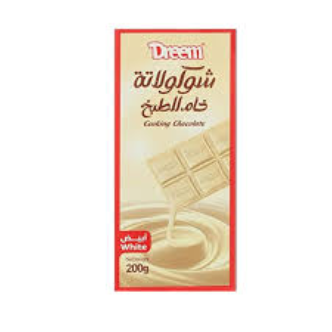 DREEM COOKING CHOCOLATE WHITE 200G